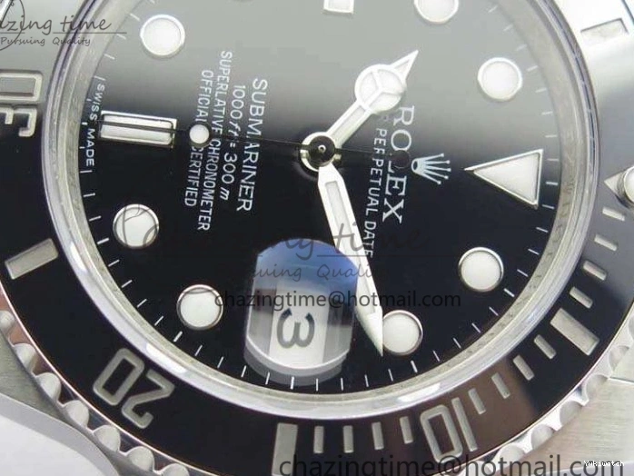 116610 Best 1:1 Edition Submariner 904L Bracelet Case SS Black SA3135 GMF And LN Ceramic 0111